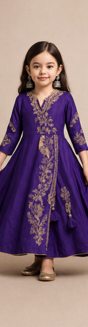 Pre Order: Meher Gold Vine Gown