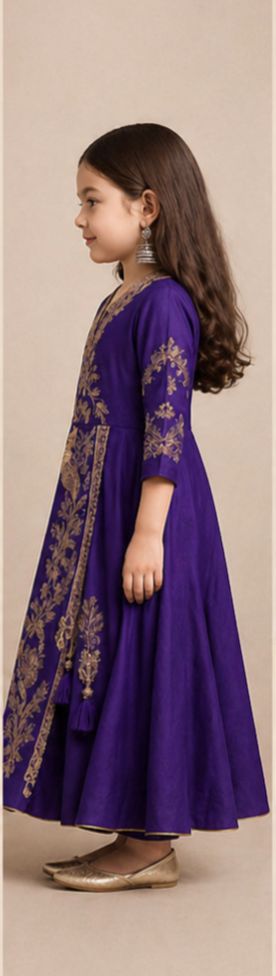 Pre Order: Meher Gold Vine Gown