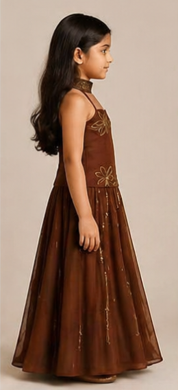 Pre Order: Cocoa Bloom Lehenga Set