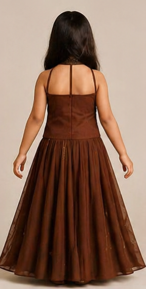 Pre Order: Cocoa Bloom Lehenga Set