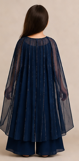 Pre Order: Moonlight Navy Palazzo Set