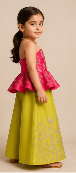 Pre Order: Gulabi Zest Peplum Set