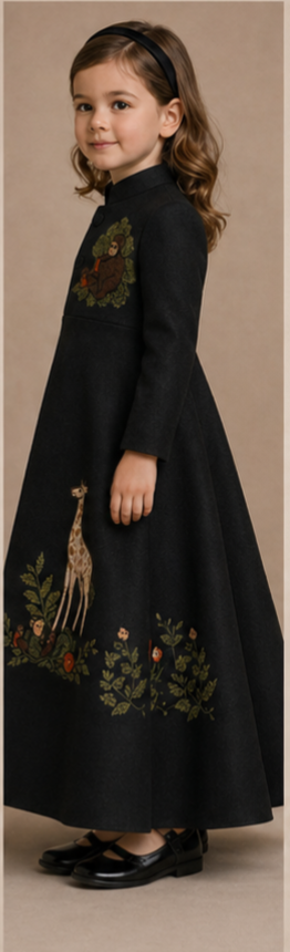Pre Order: Black Woodland Princess Gown