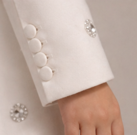 Pre Order: White Diamond Mini  Dress