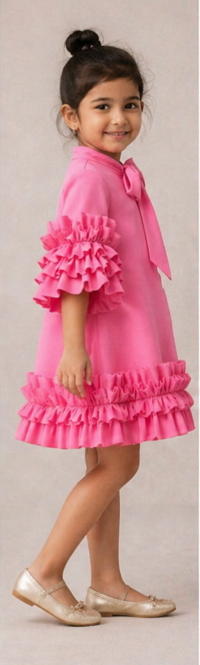 Pre Order: Barbie Bloom Ruffle Dress