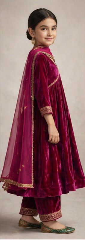 Pre Order: Shaam-e-Gulaab Anarkali Set