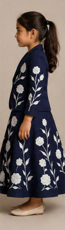 Pre Order: Rose Royale Ensemble Lehenga Set