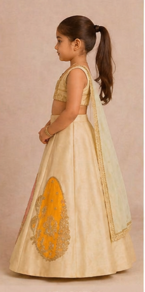 Pre Order: Pastel Royale Embroidered Lehenga Set
