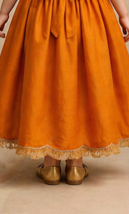 Pre Order: Shimmery Floral Embroidered Scalloped Top With Shimmery Lehenga