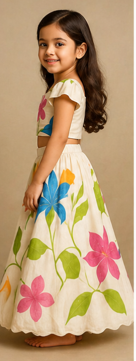 Pre Order: Rainbow Garden Lehenga Set