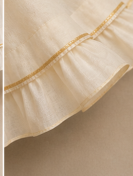 Pre Order: Beautiful Hand-Embroidered Top And Scalloped Lehenga With Dupatta