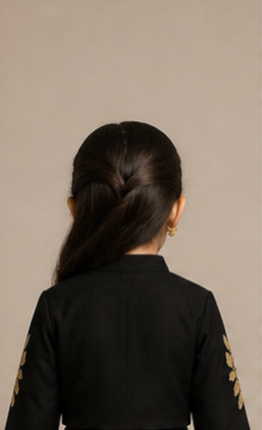 Pre Order: Elegant Zari Floral Embroidered Jacket-Style Top And Lehenga