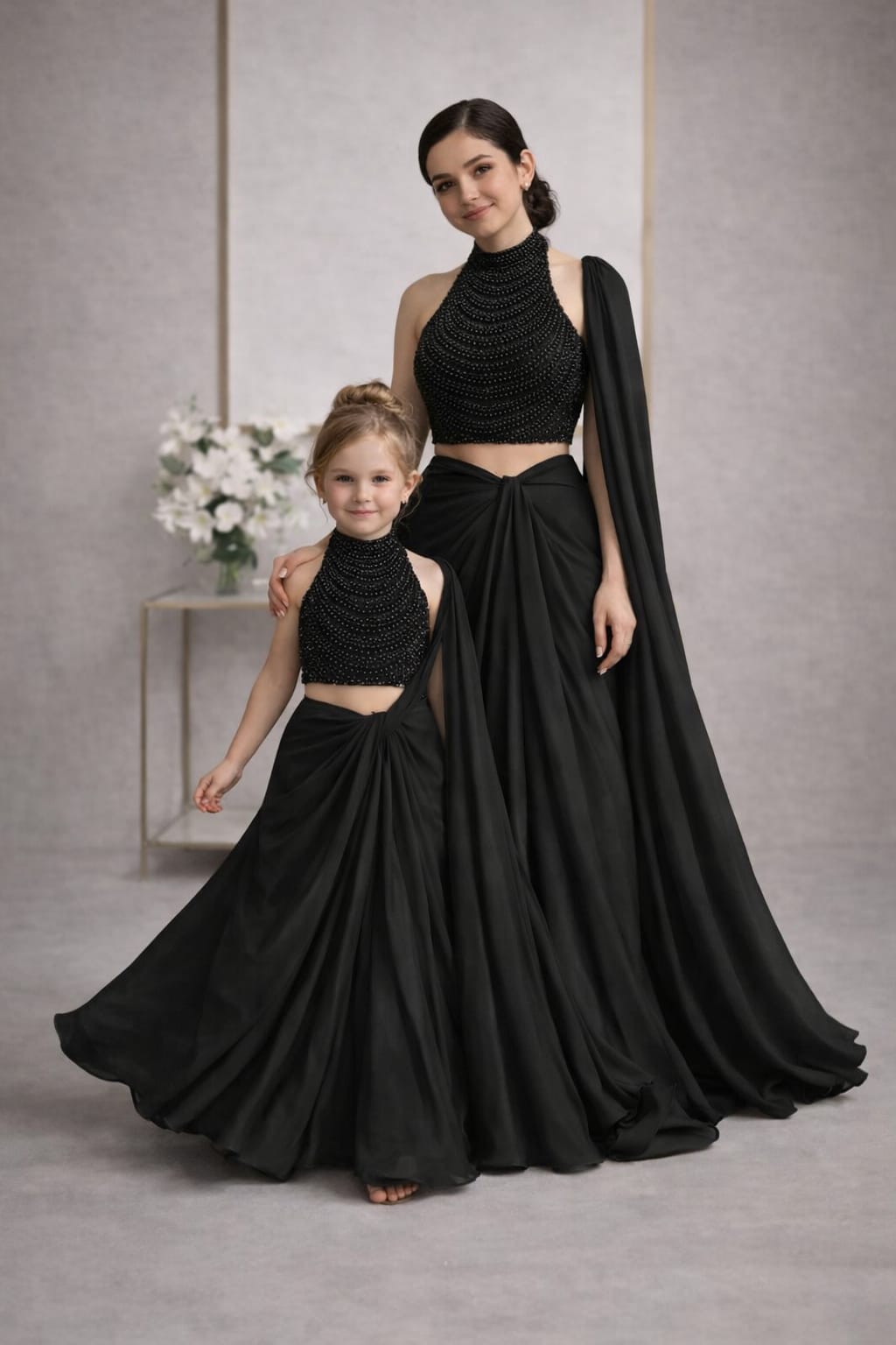 Pre Order: Rajkumari Pearl Saree Set