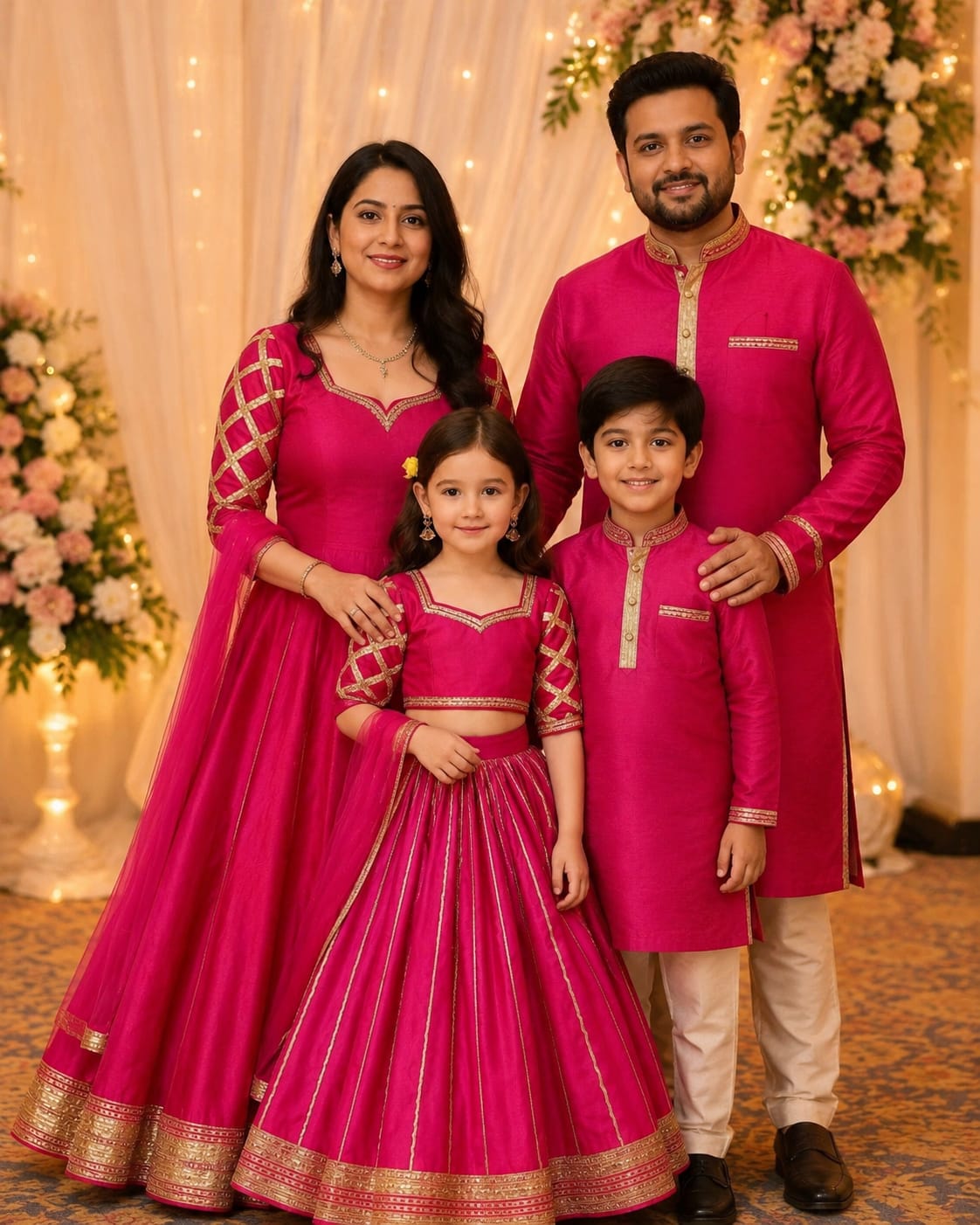 Girl : Pink Heirloom Family Set