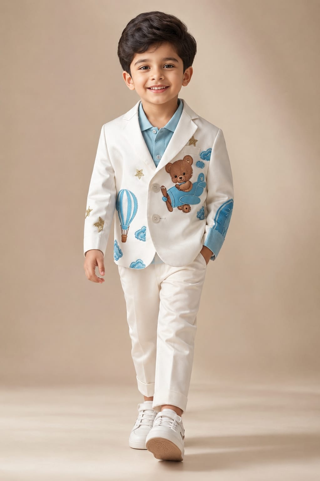 Pre Order: Teddy Sky Blazer Set