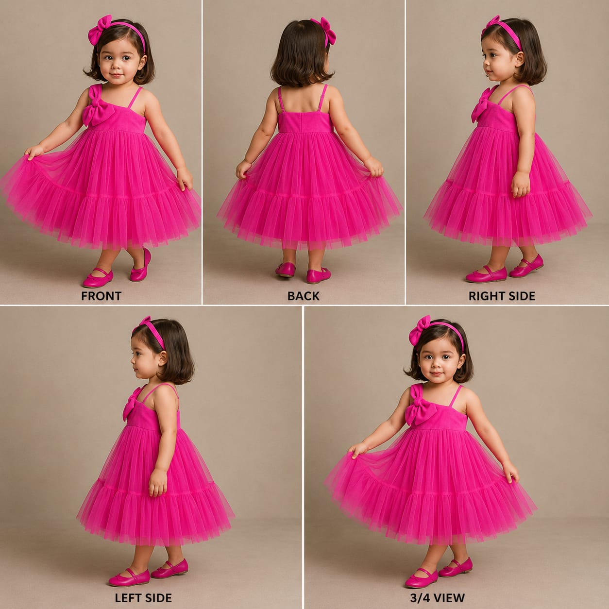 Pre Order: Bow Adorned One Shoulder Gown