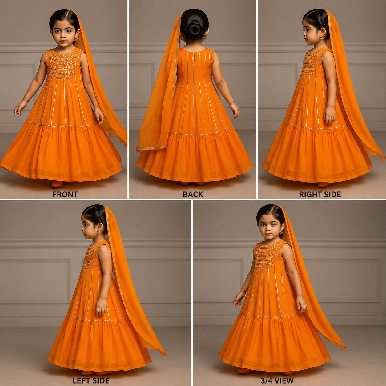 Pre Order: Elegant Shiny Flared Anarkali With Matching Dupatta