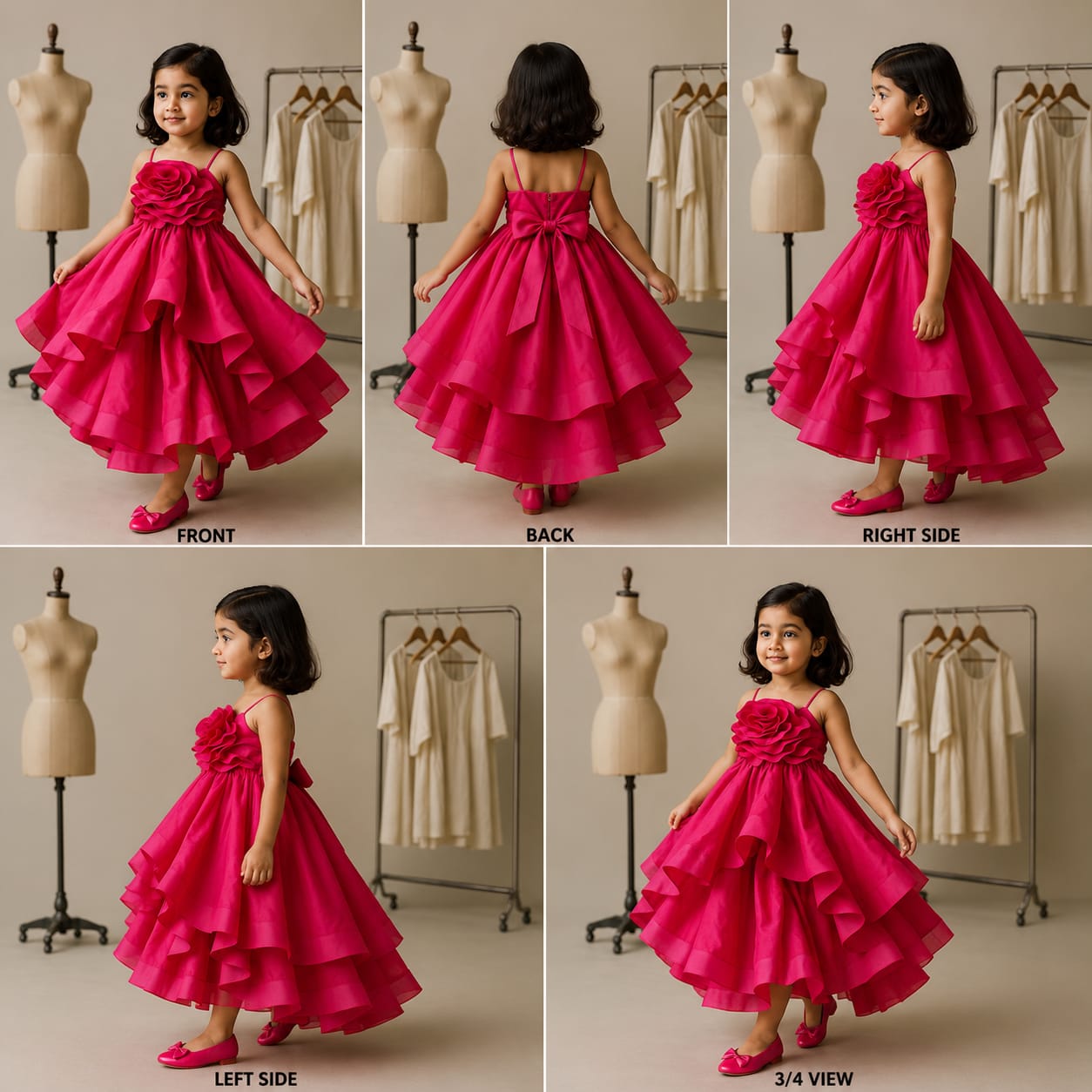 Pre Order: Exclusive Glamorous Pink Trail Gown