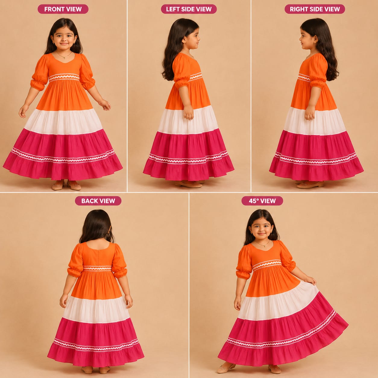 Pre Order: Multicolour Cotton  Dress