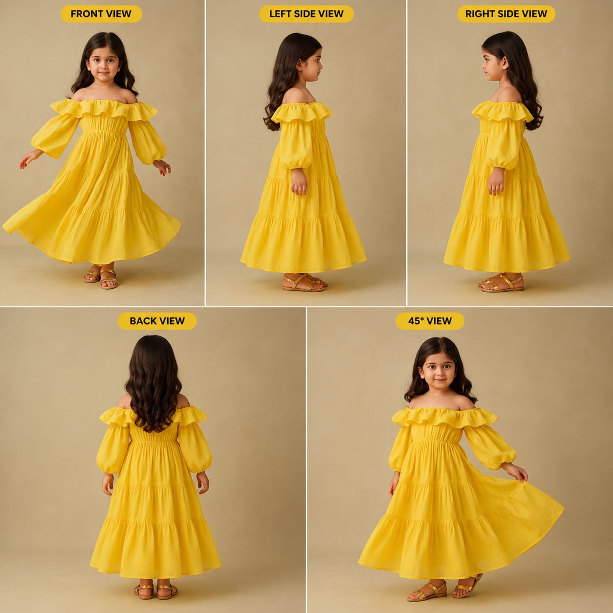 Pre Order: Yellow Cotton Dress