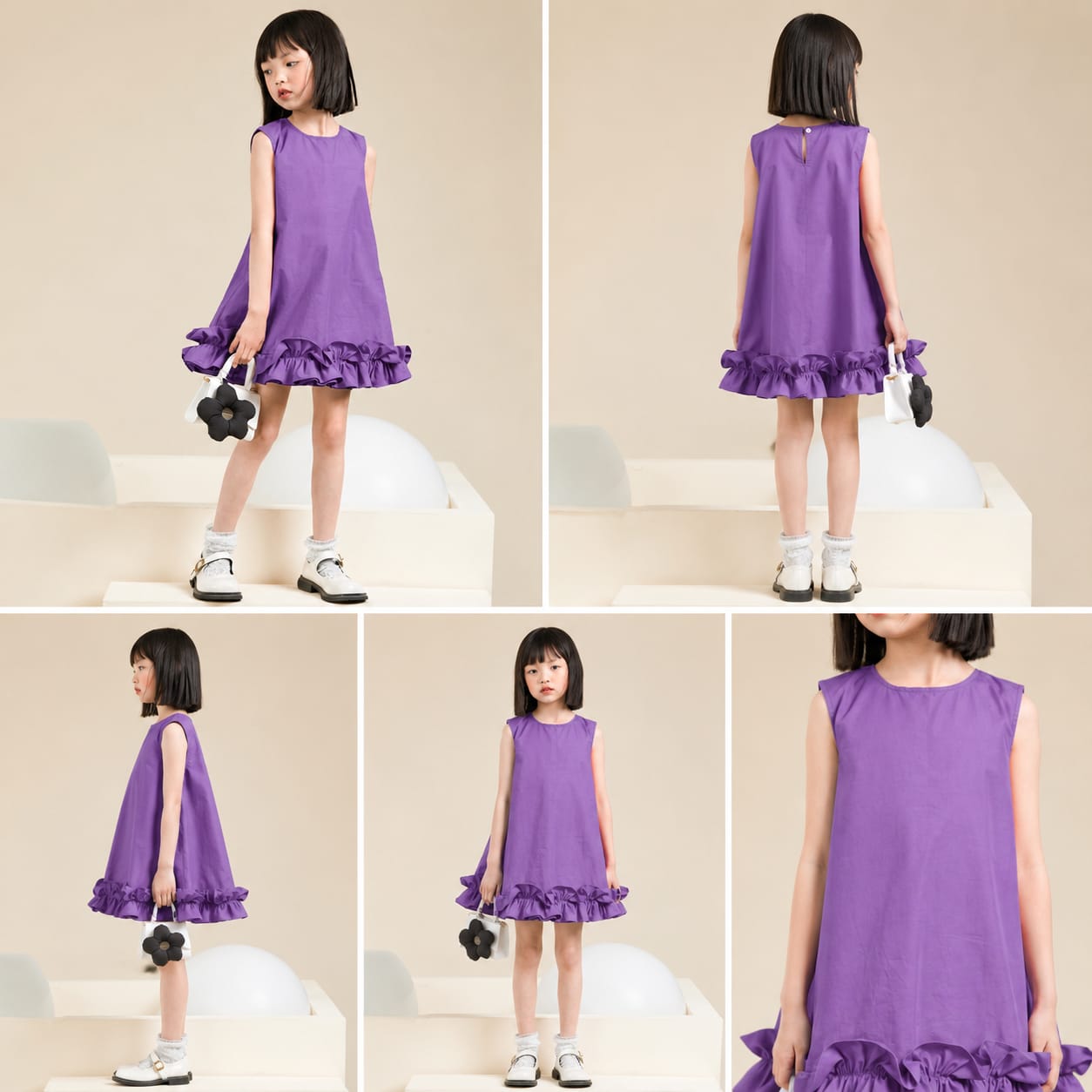 Pre Order: Pleasant Frill Cotton Dress