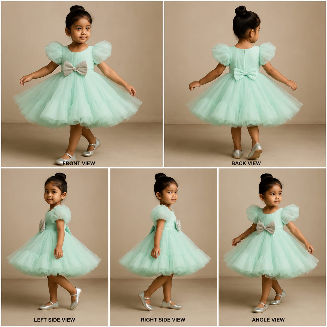 Pre Order: Pretty Aqua Blue Party Wear Dress