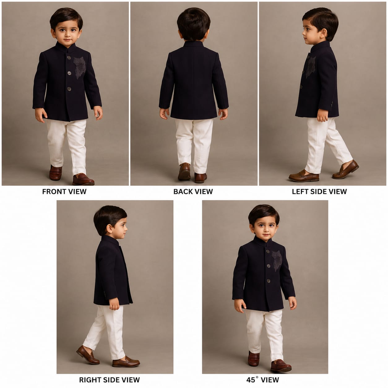 Pre Order: Elegant Embroidered Sherwani With White Pyjama