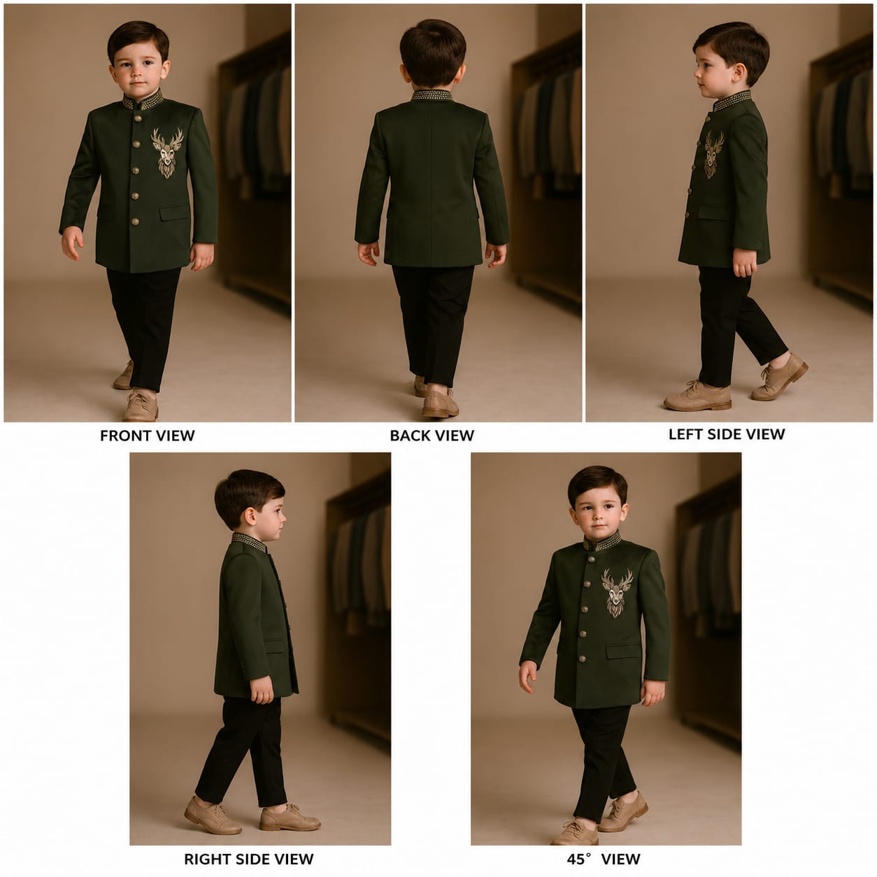 Pre Order: Mehndi Embroidered Sherwani And Pant