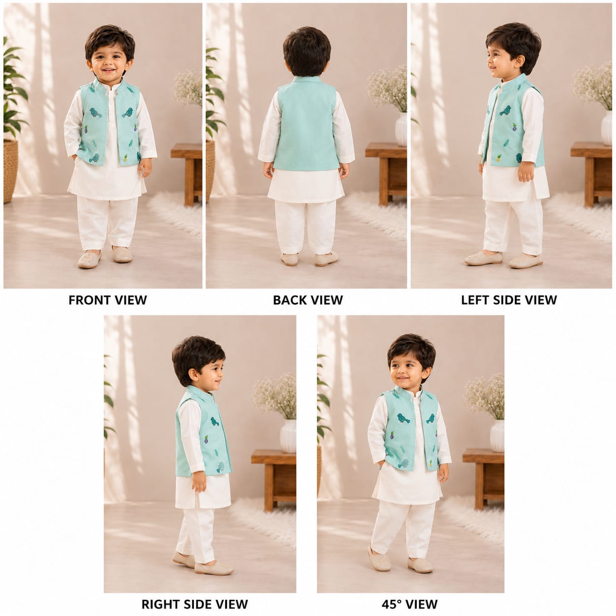 Pre Order: The Whimsical Bluebird Kurta Set
