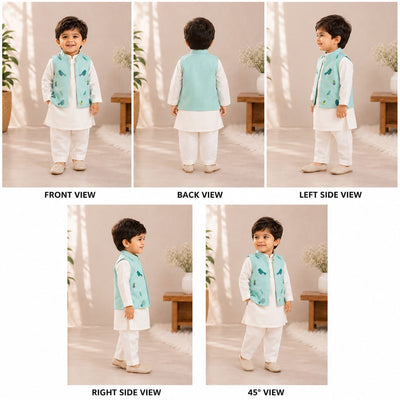 The Whimsical Bluebird Kurta Set