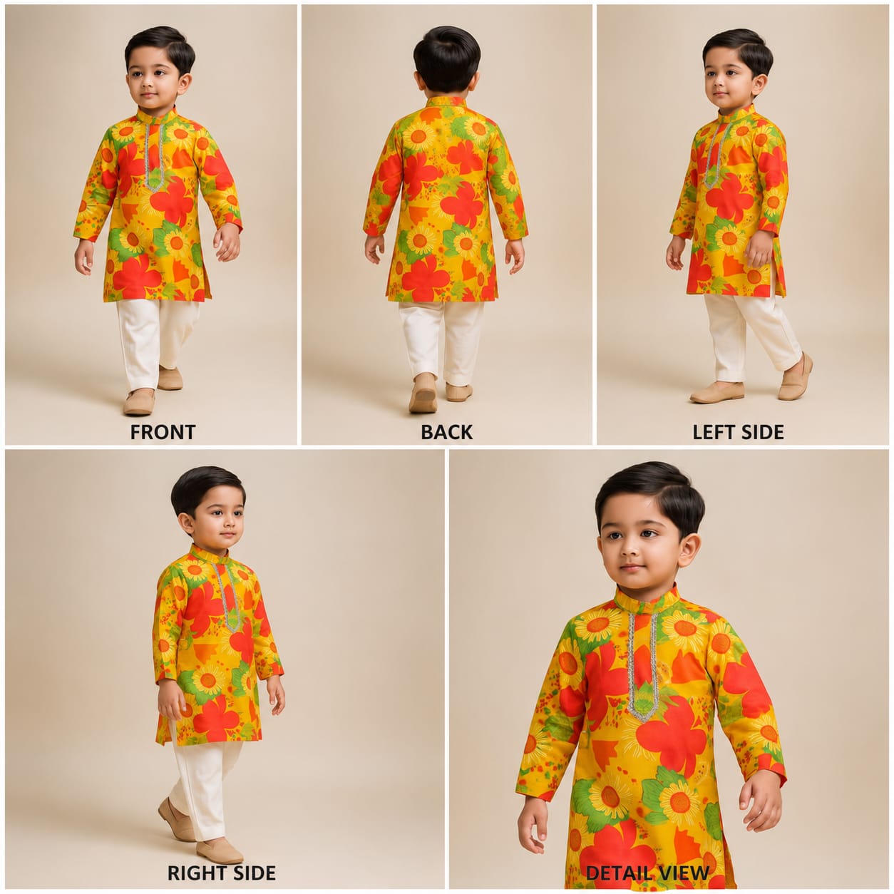 Pre Order: Floral Multicolour Printed Kurta And Churidar