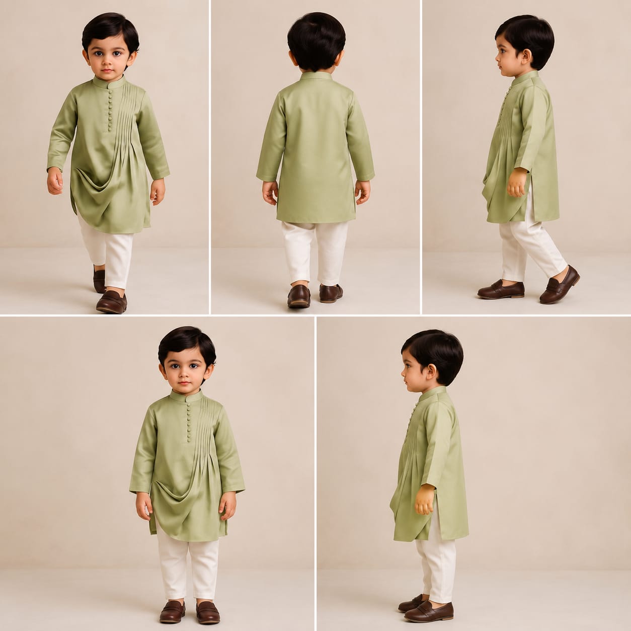 Pre Order: Cowl Style Kurta And Pyjama