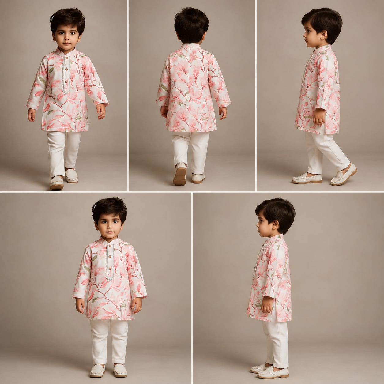 Pre Order: Floral Printed Multicolour Kurta And Pyjama