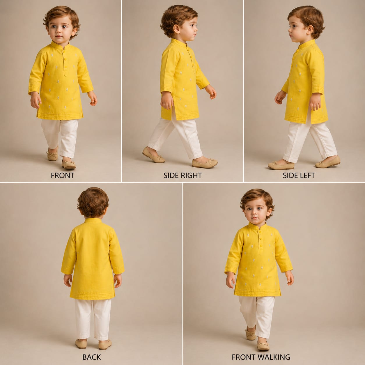 Pre Order: Exquisite Embroidered Pin Tuck Detailed Kurta With Pyjama