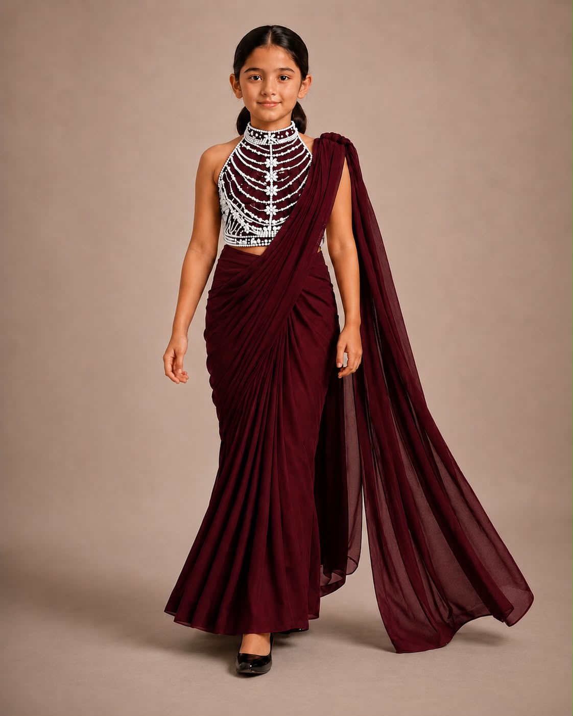 Pre Order: Black Diamond Princess Saree