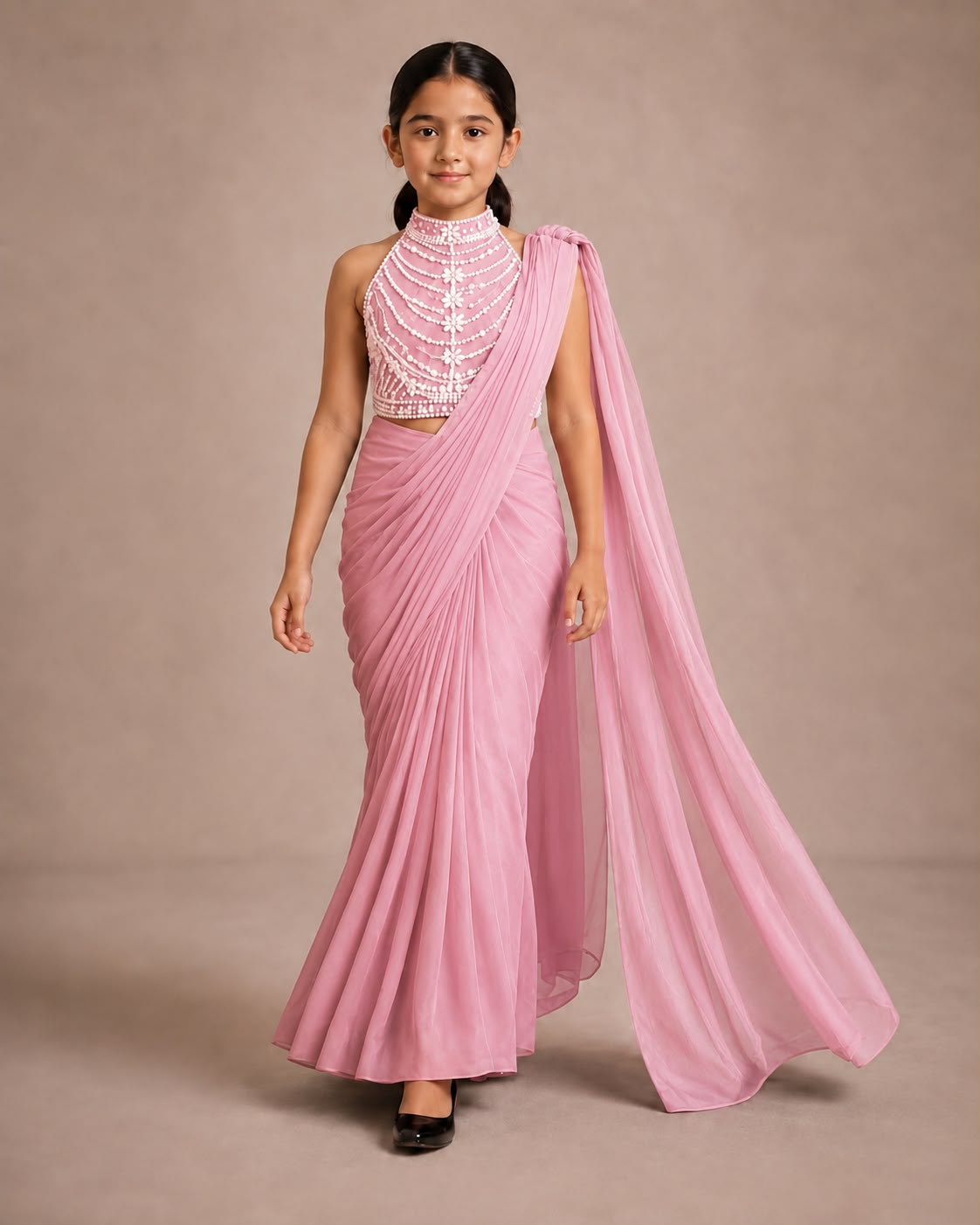 Pre Order: Black Diamond Princess Saree