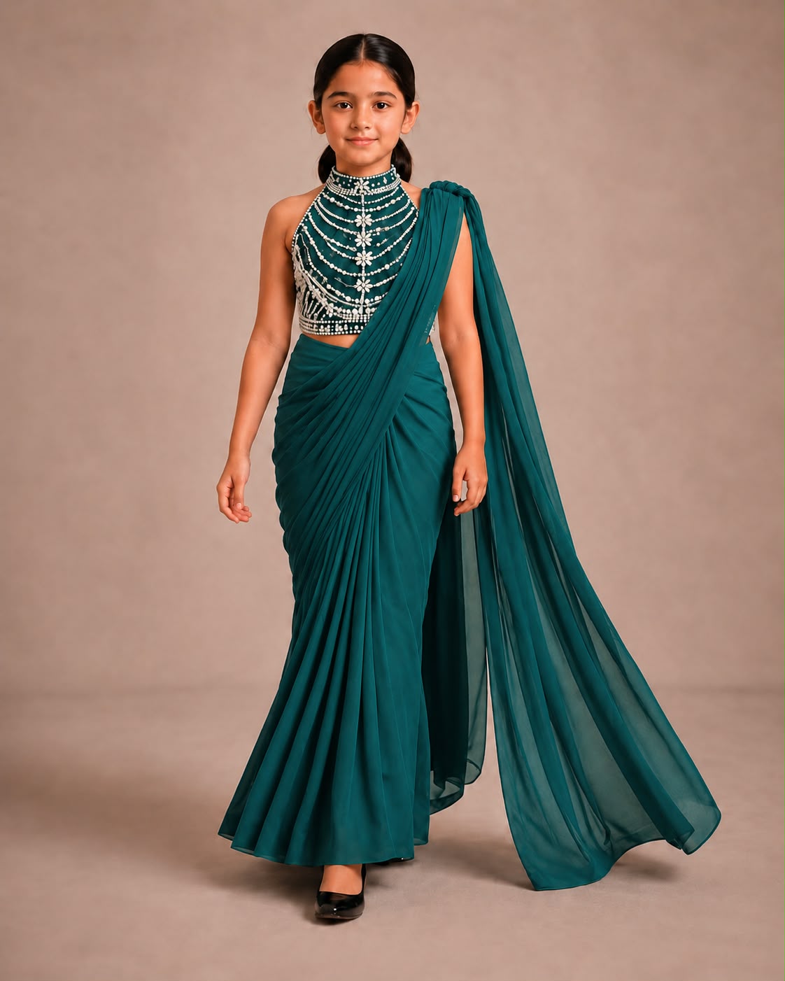 Pre Order: Black Diamond Princess Saree