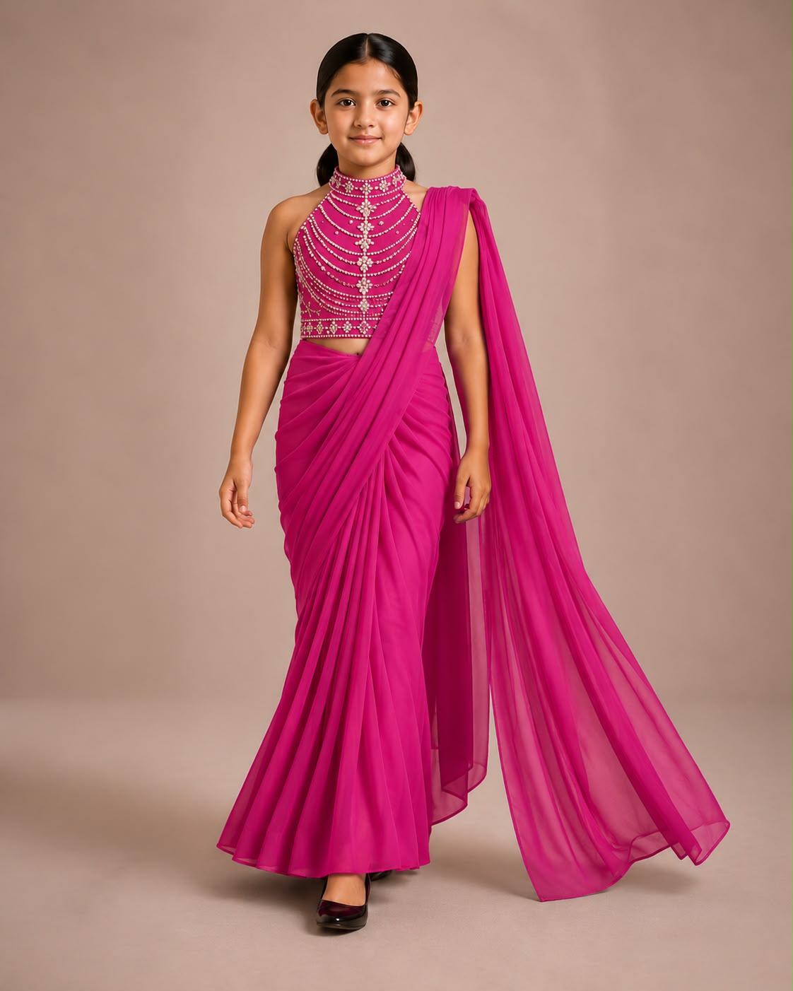 Pre Order: Black Diamond Princess Saree