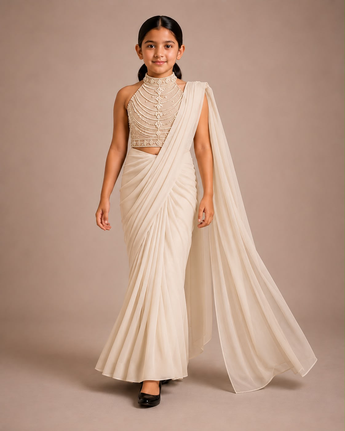 Pre Order: Black Diamond Princess Saree