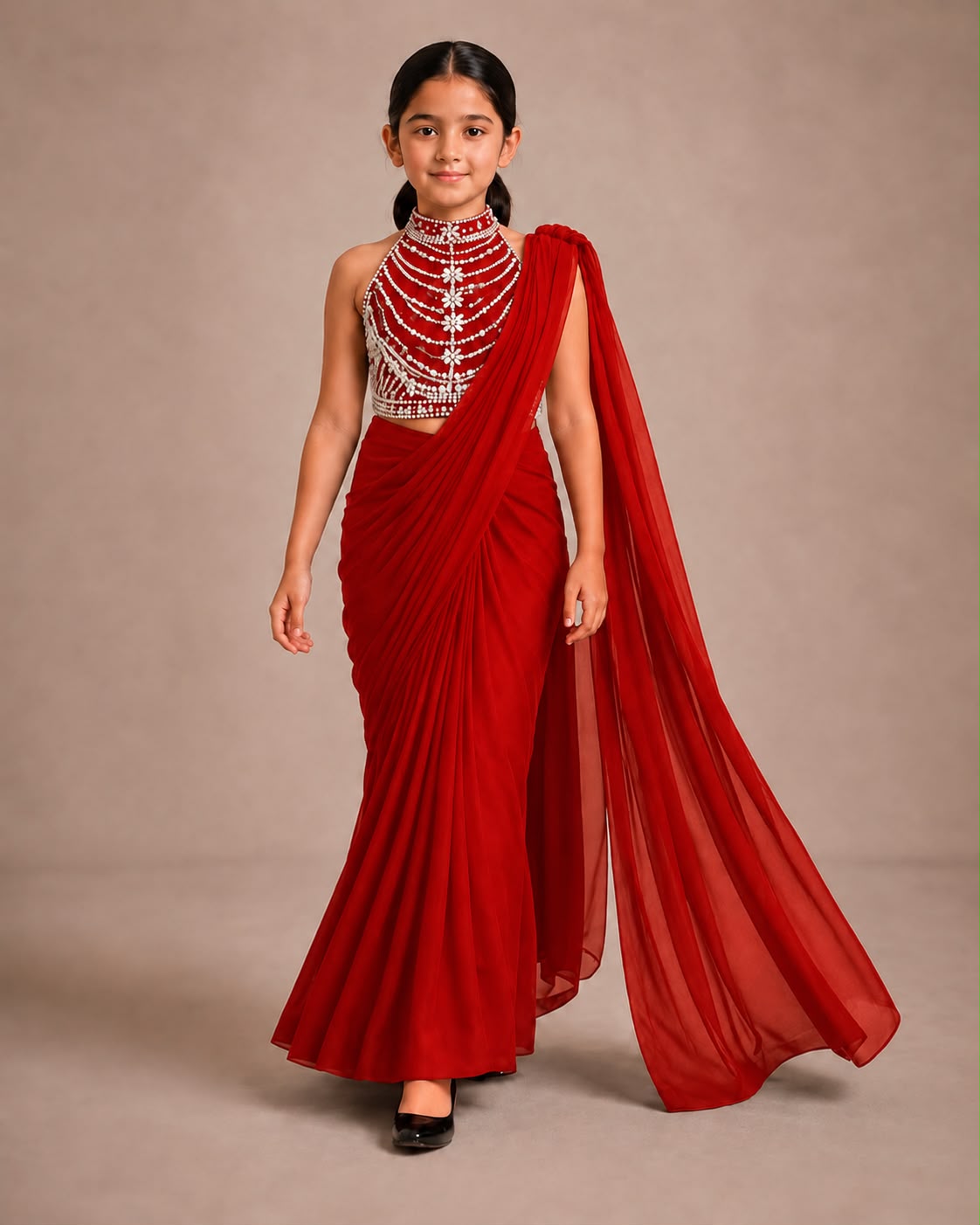 Pre Order: Black Diamond Princess Saree