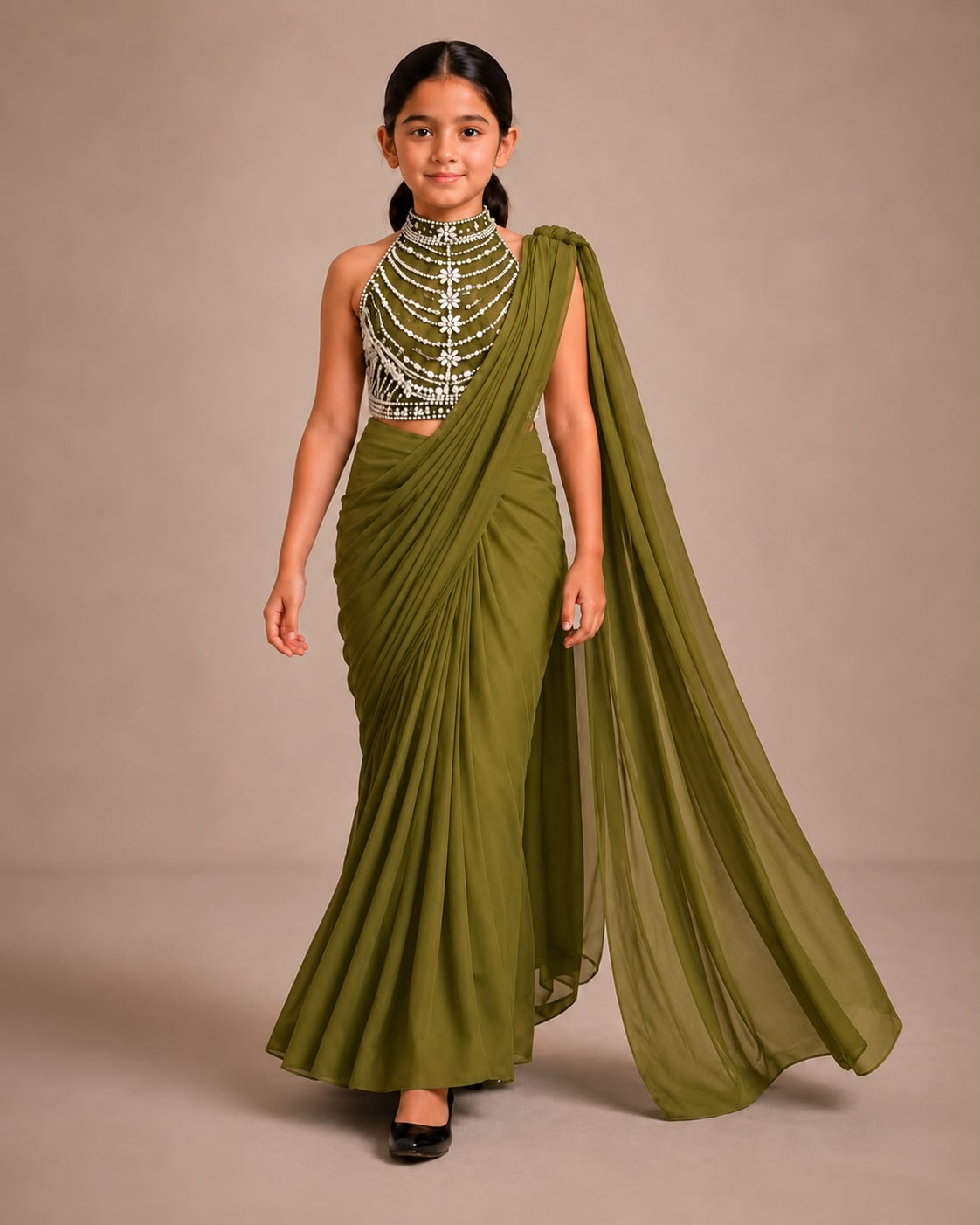 Pre Order: Black Diamond Princess Saree