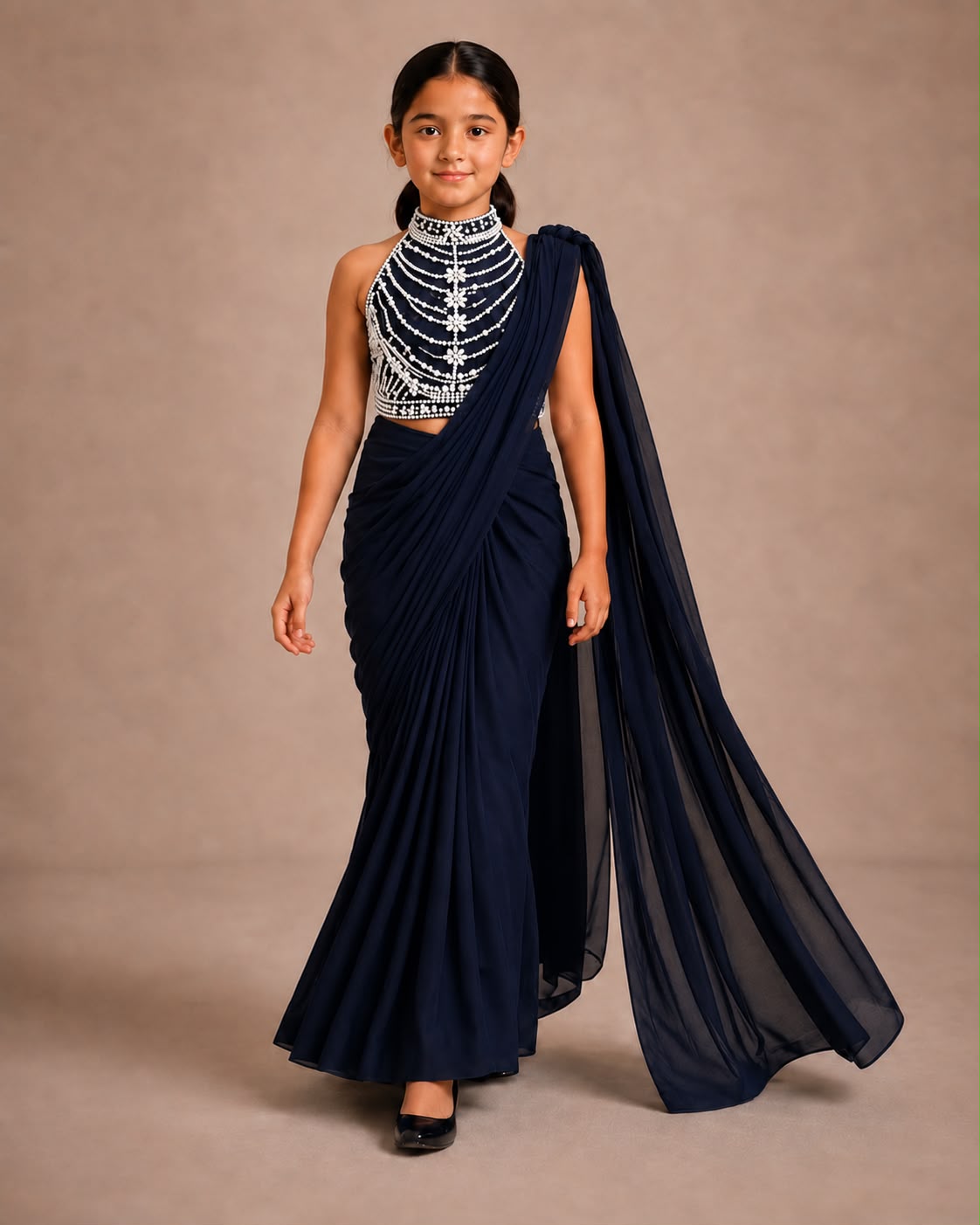 Pre Order: Black Diamond Princess Saree