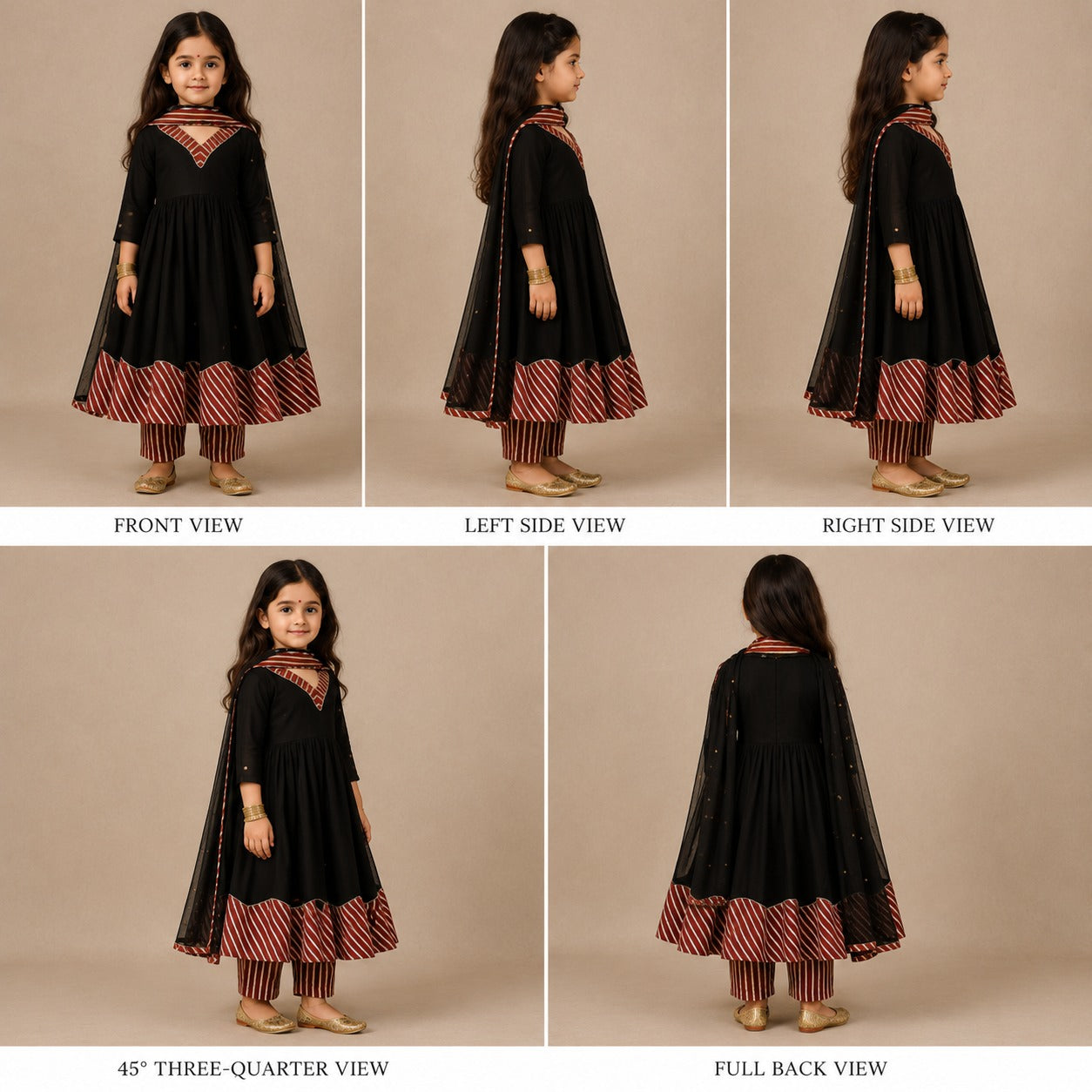 Pre Order: Anarkali with Lace Gota Detailing