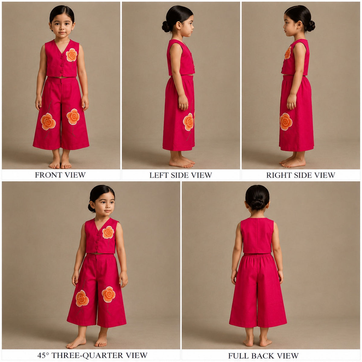 Pre Order: Pink Hand Painted Co-ord Set