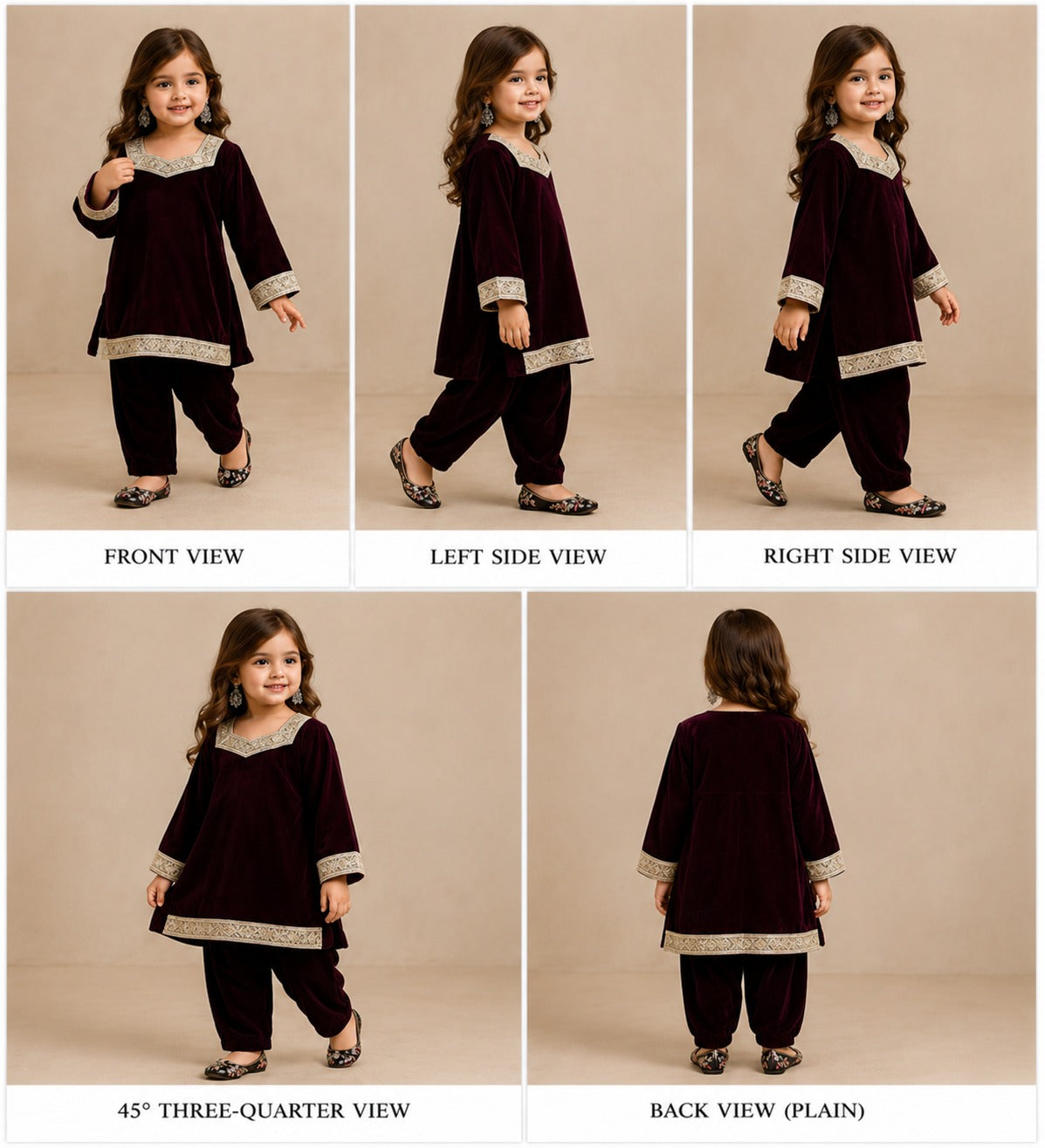 Pre Order: Maroon Velvet Coord Set
