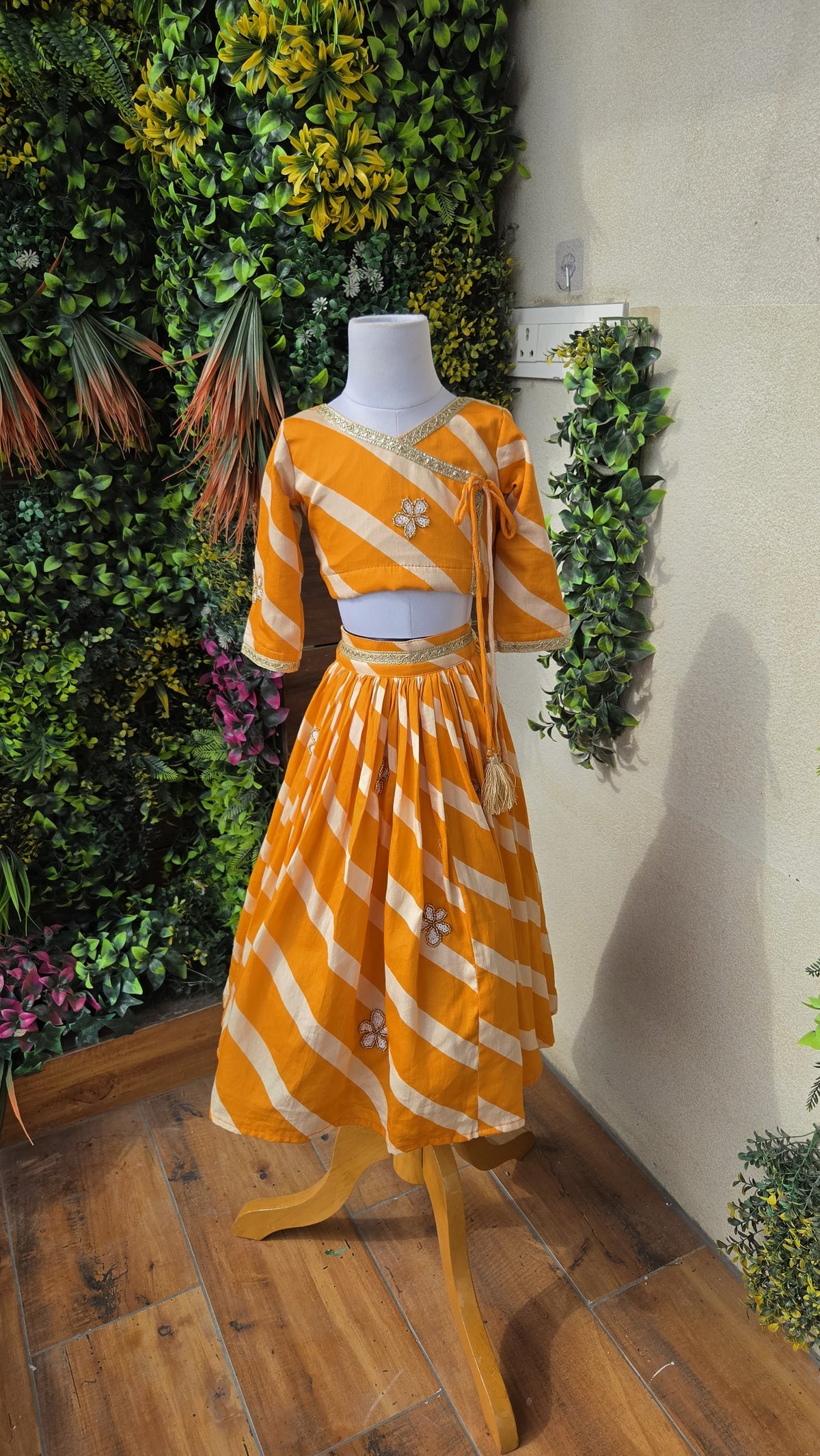 Pre Order: Radha Basanti Lehenga Set