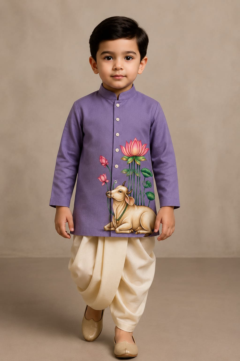 Pre Order: Neelkanth Nandi Kurta Set