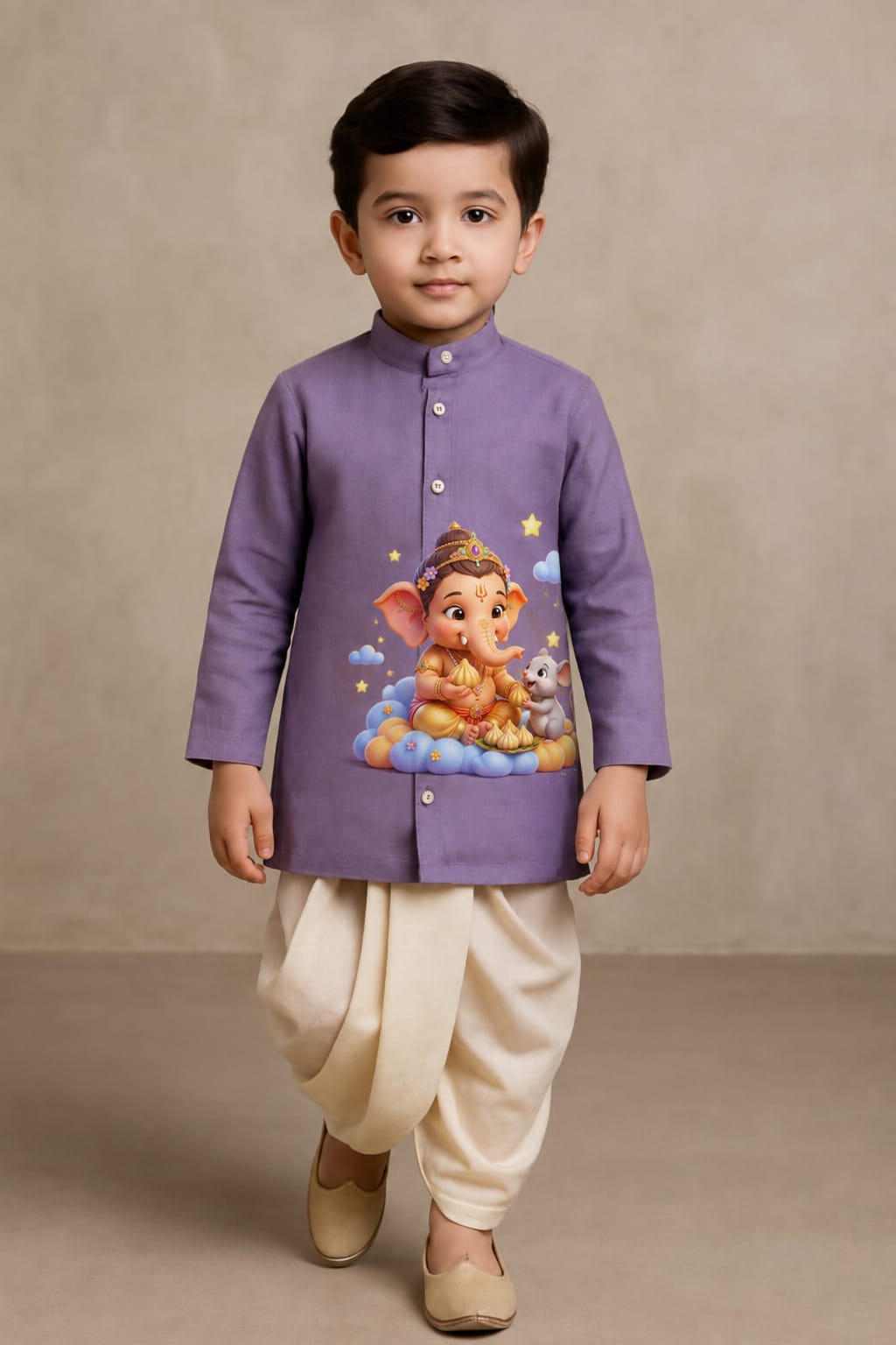 Pre Order: Bal Gopal Ganesh Kurta Set