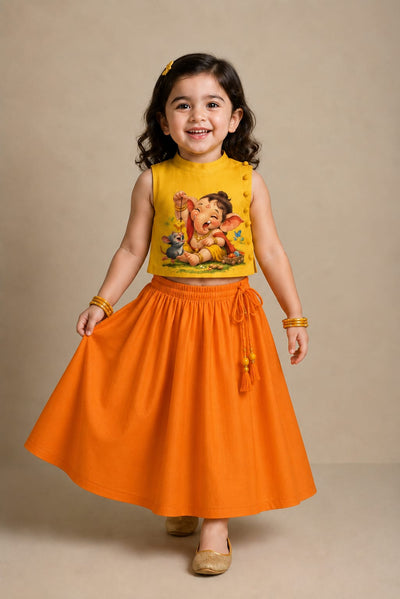 Pre Order : Shree Ganesh Lehenga Set
