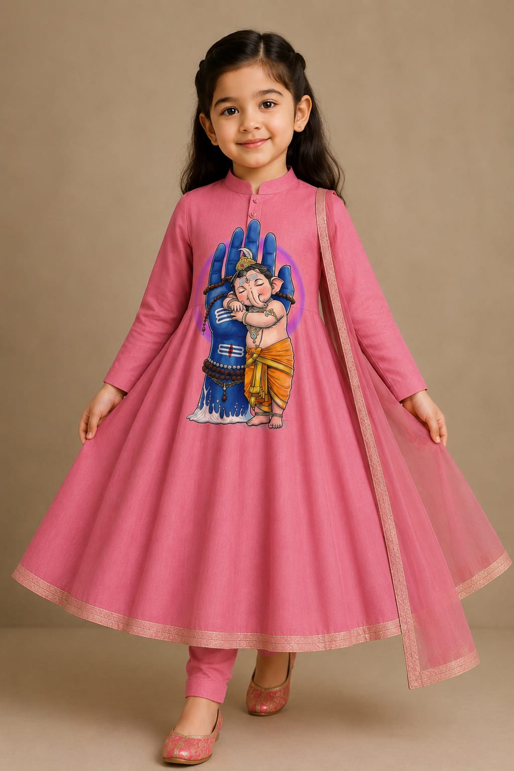 Pre Order : Bappa Bhakti Anarkali Set